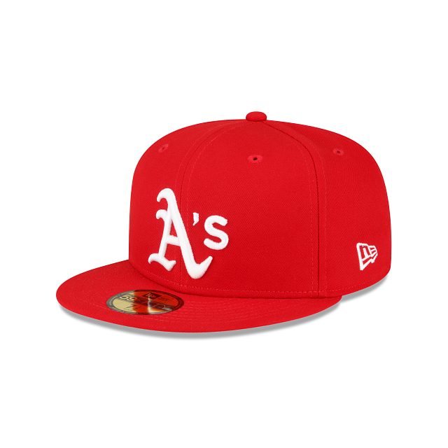 Athletics Sidepatch Red 59FIFTY Fitted Hat