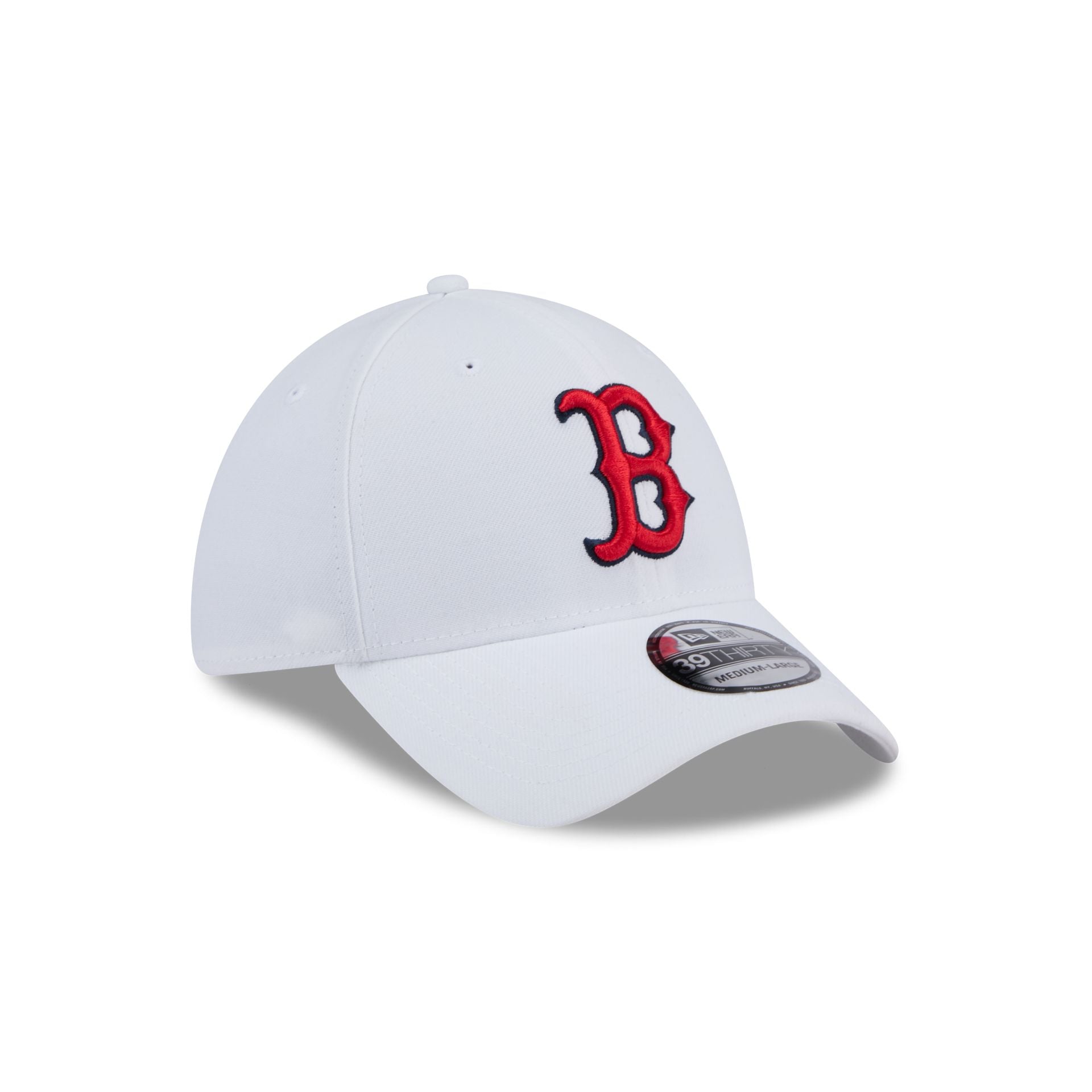 Boston Red Sox Optic White 39THIRTY Stretch Fit Hat
