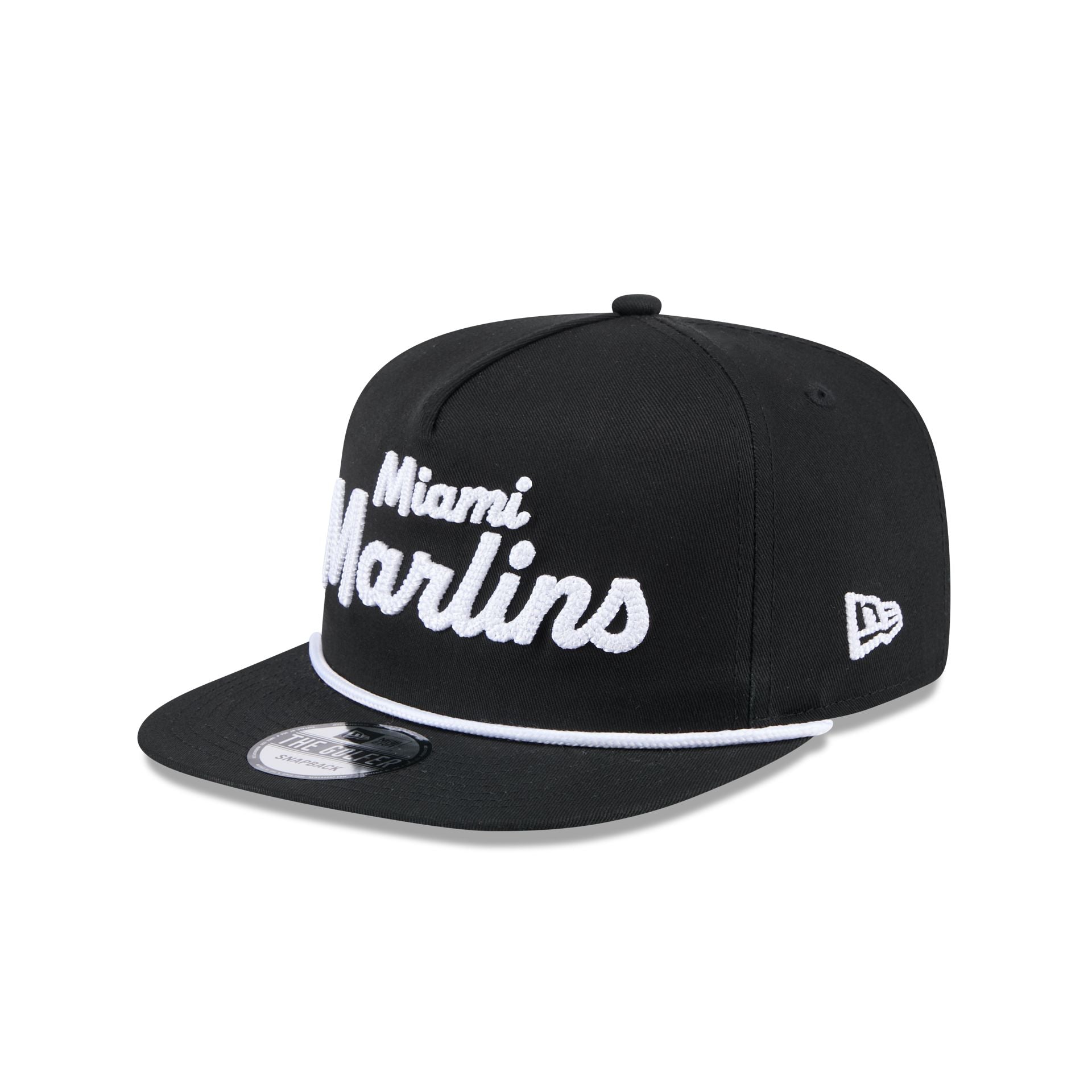 Miami Marlins Team Text Golfer Hat