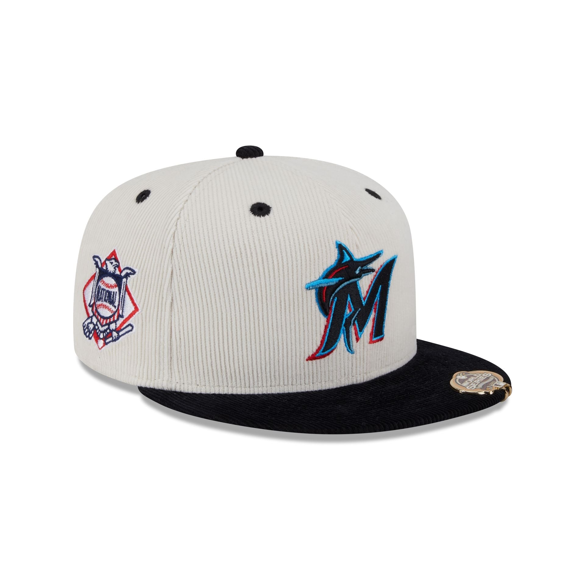 Miami Marlins Two Tone Cord 59FIFTY Fitted Hat