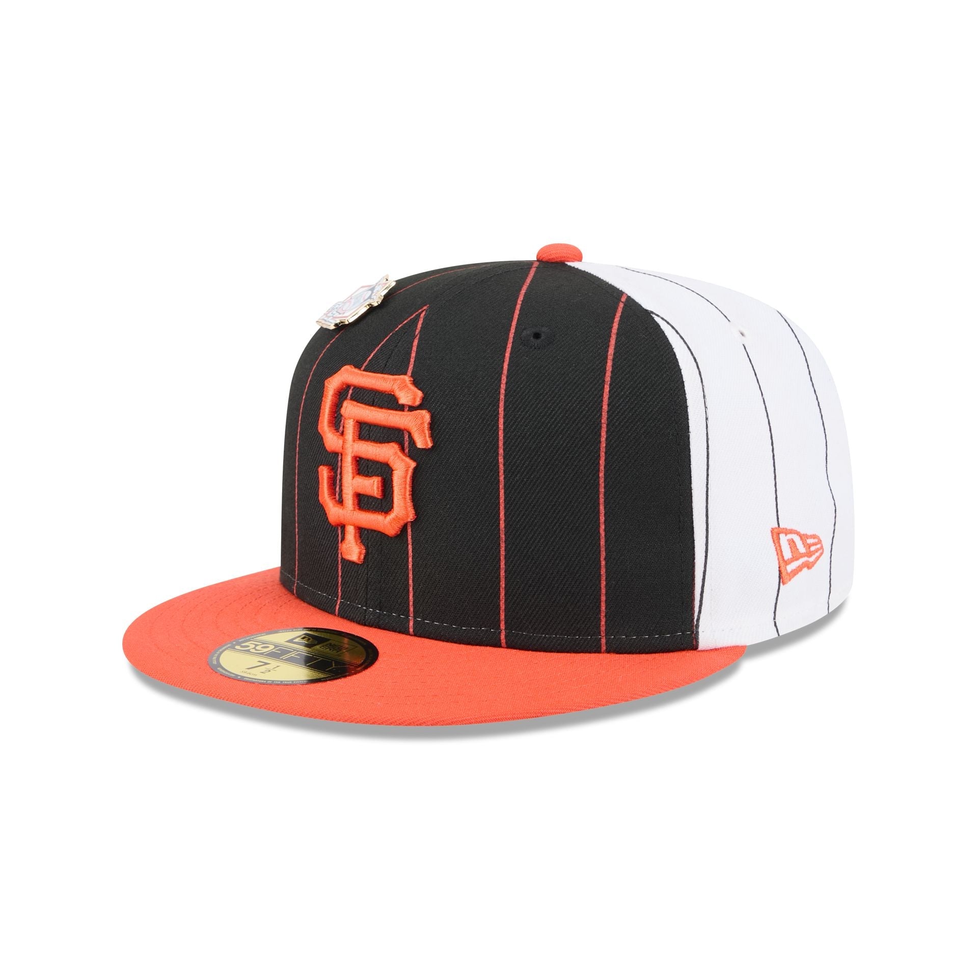 San Francisco Giants Pinstripe League Pin 59FIFTY Fitted Hat