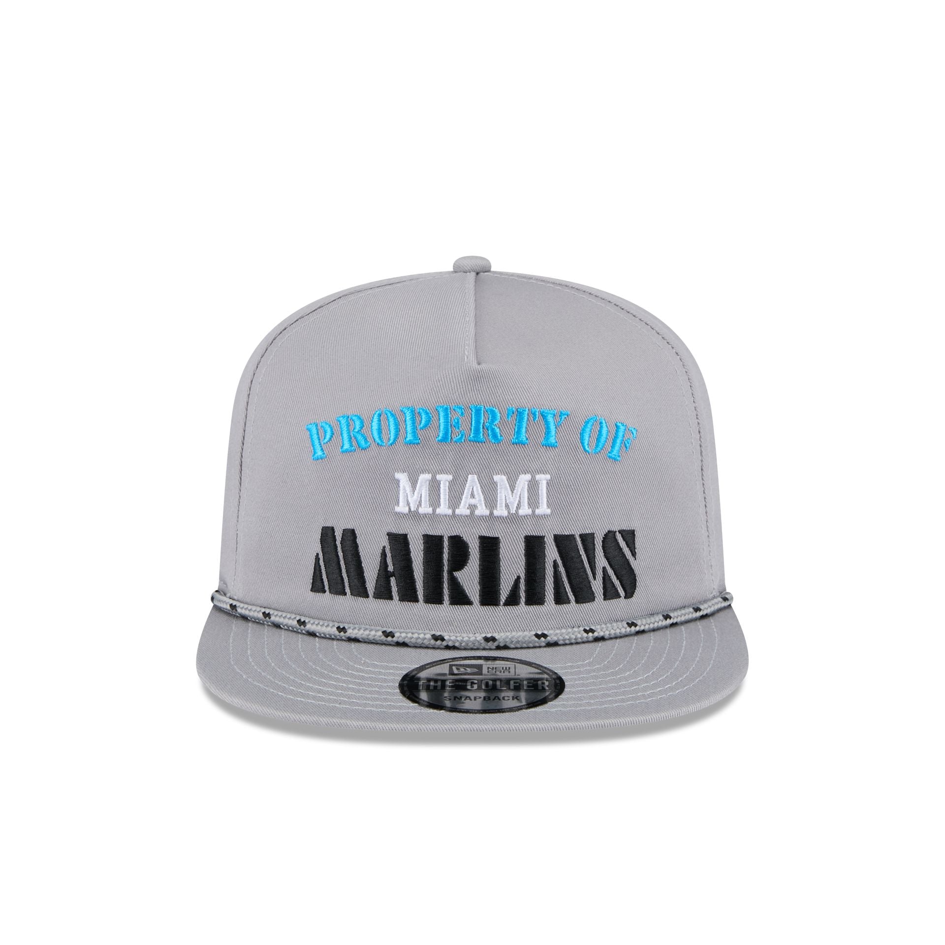 Miami Marlins Vintage Gray Rope Golfer Hat