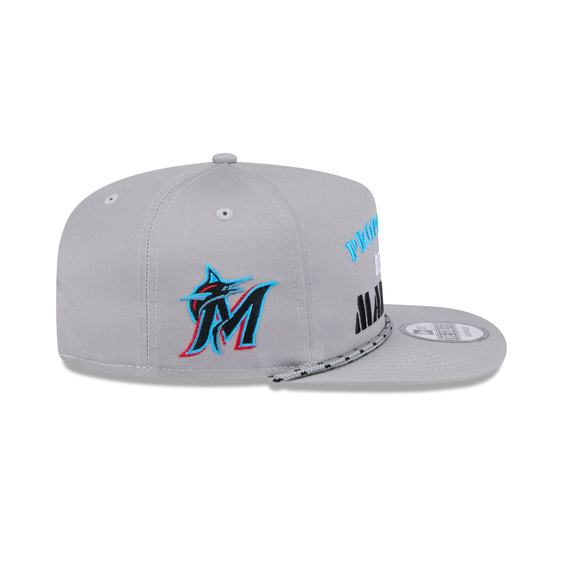 Miami Marlins Vintage Gray Rope Golfer Hat