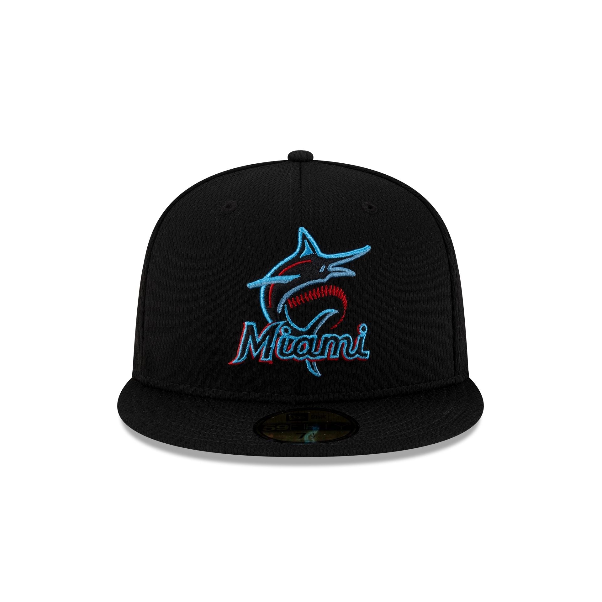 Miami Marlins 2025 Clubhouse Alt Black 59FIFTY Fitted Hat