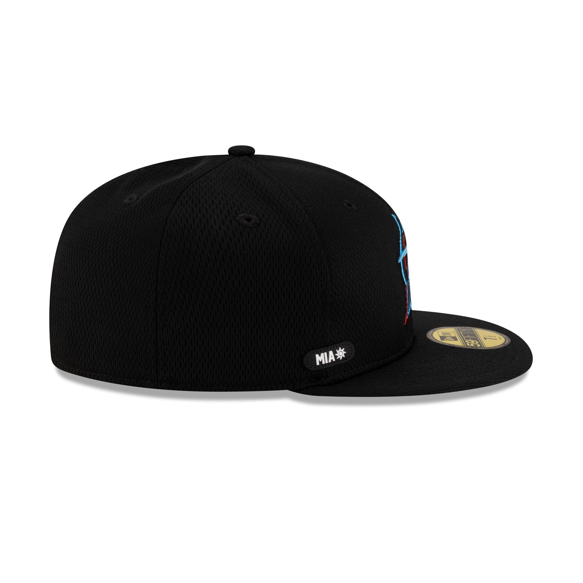 Miami Marlins 2025 Clubhouse Black 59FIFTY Fitted Hat