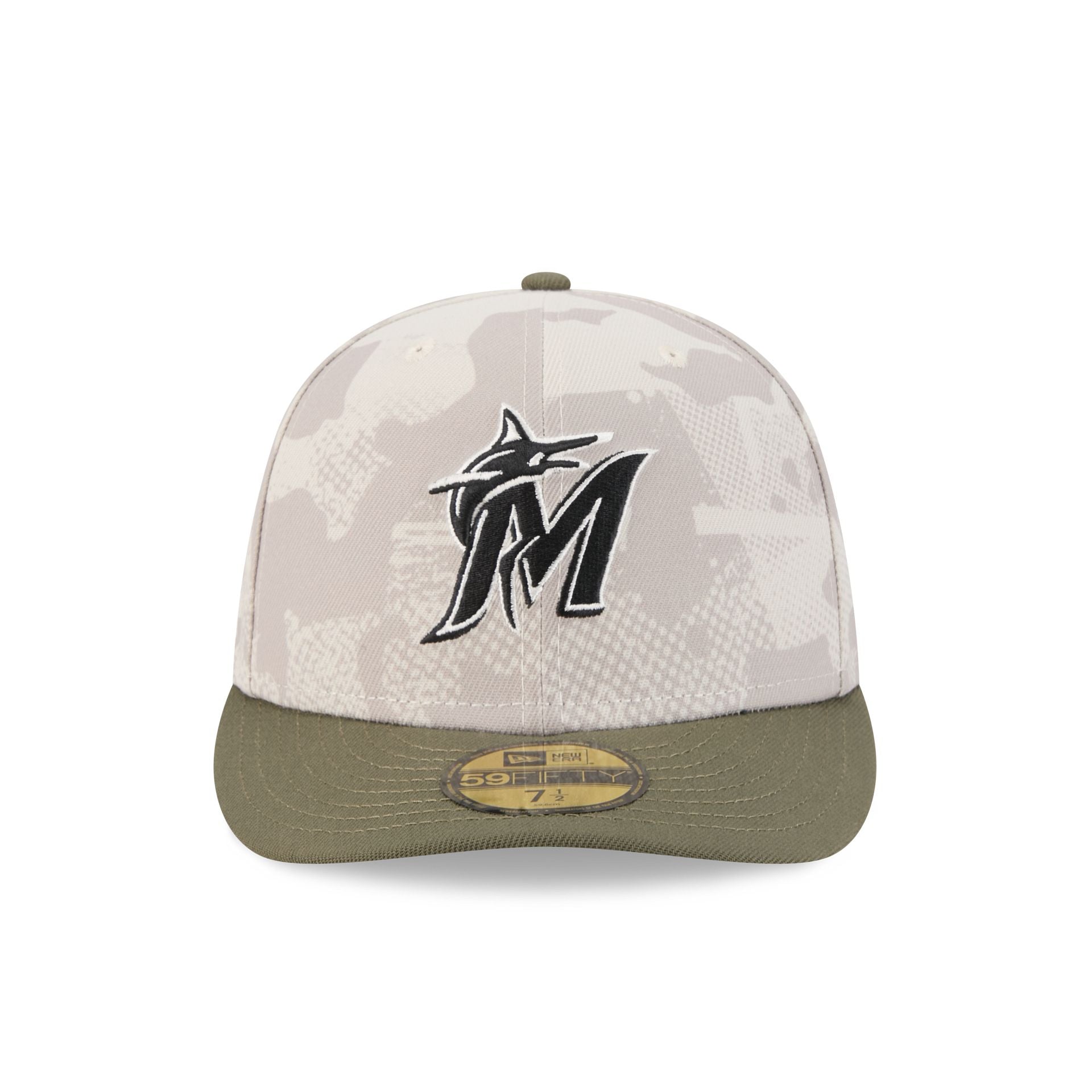 Miami Marlins Armed Forces Day 2025 59FIFTY Fitted Hat