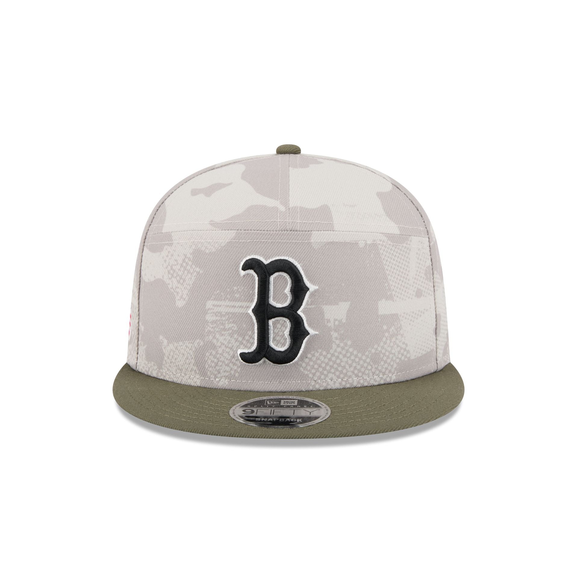 Boston Red Sox Armed Forces Day 2025 Split Panel 9FIFTY Snapback Hat