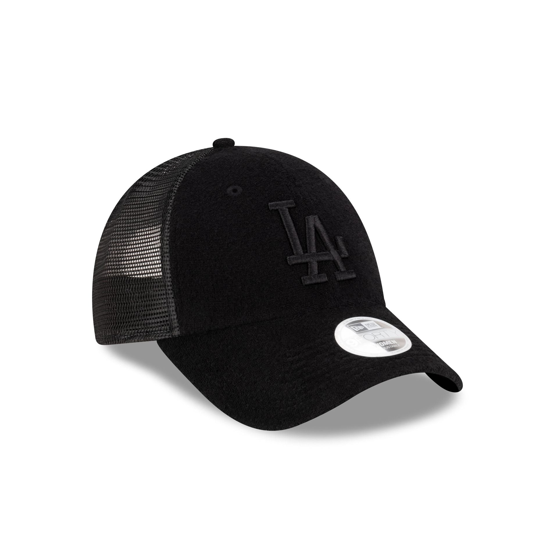 Los Angeles Dodgers Terry Cloth Black Women's 9FORTY Trucker Hat