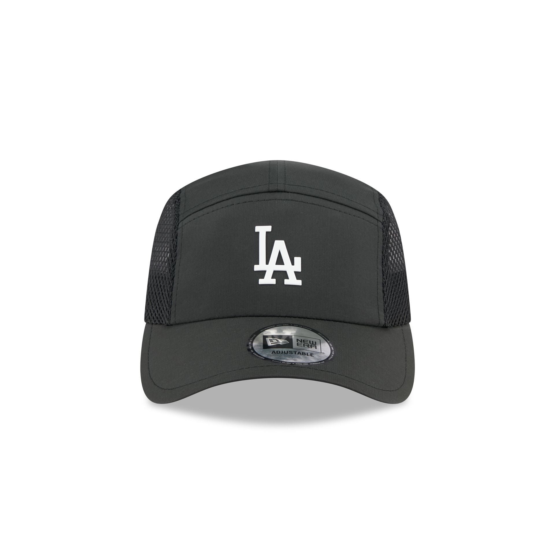 Los Angeles Dodgers Black Poly Runner Adjustable Hat