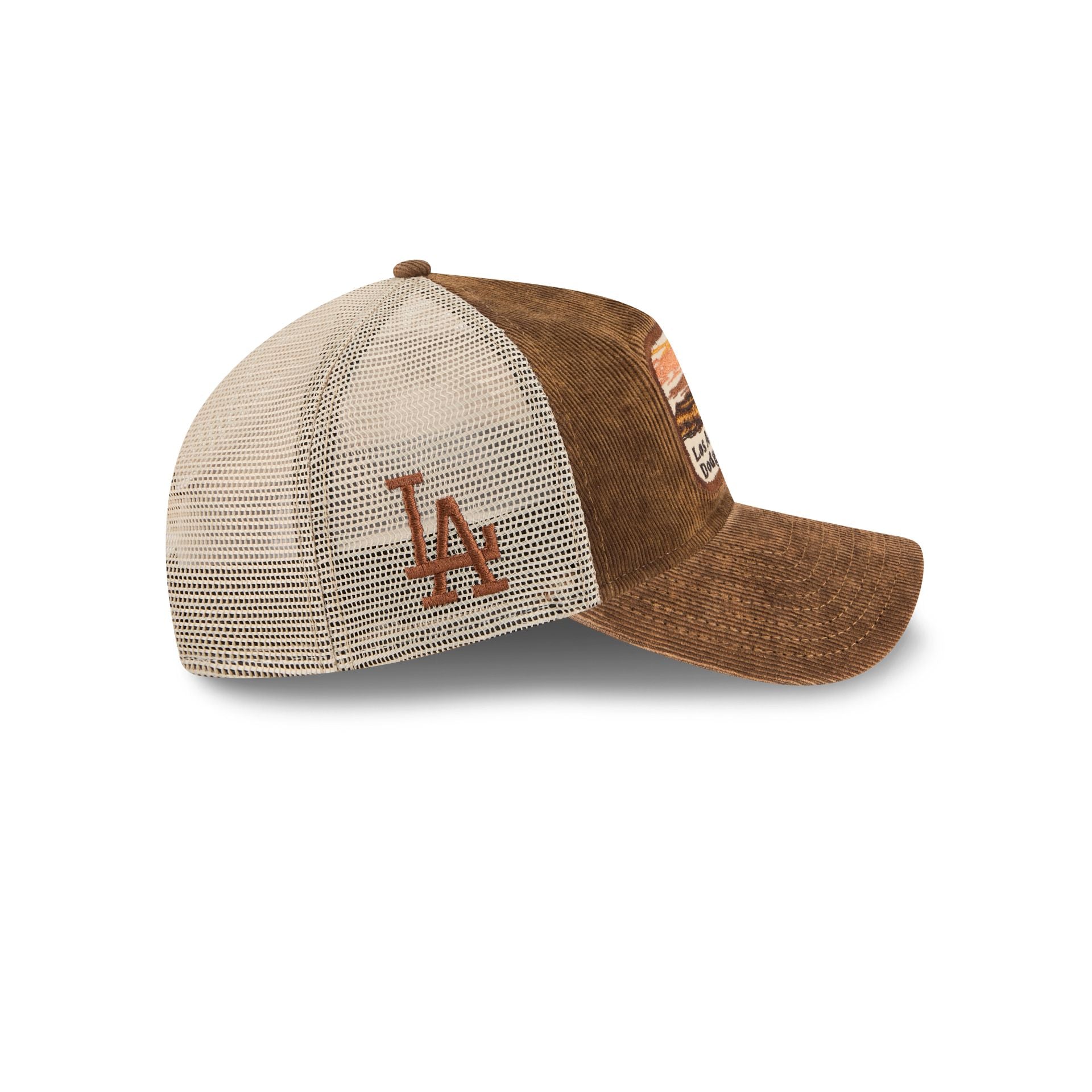 Los Angeles Dodgers Vintage Landscape Brown 9TWENTY A-Frame Trucker Hat