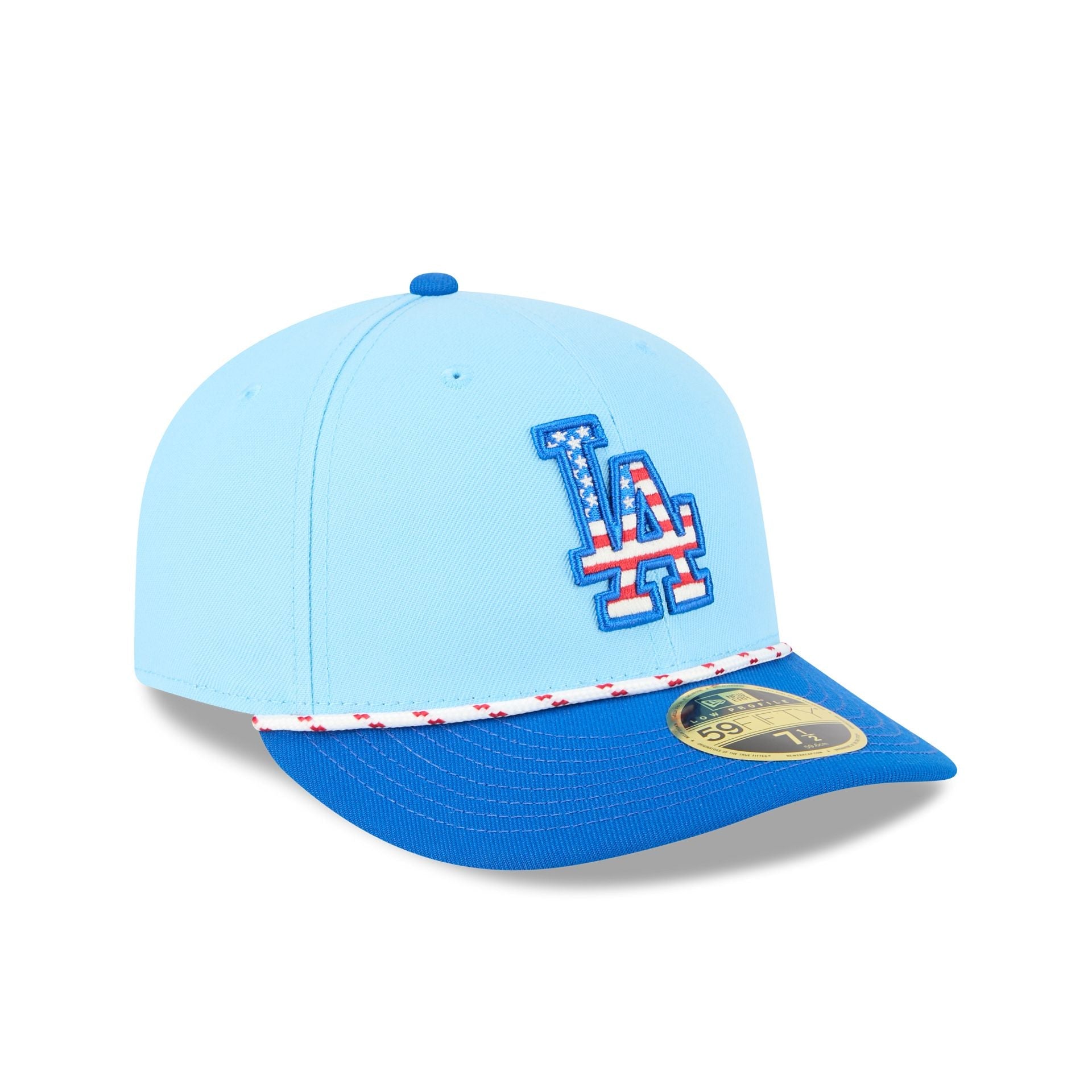 Los Angeles Dodgers Independence Day 2025 Low Profile 59FIFTY Fitted Hat