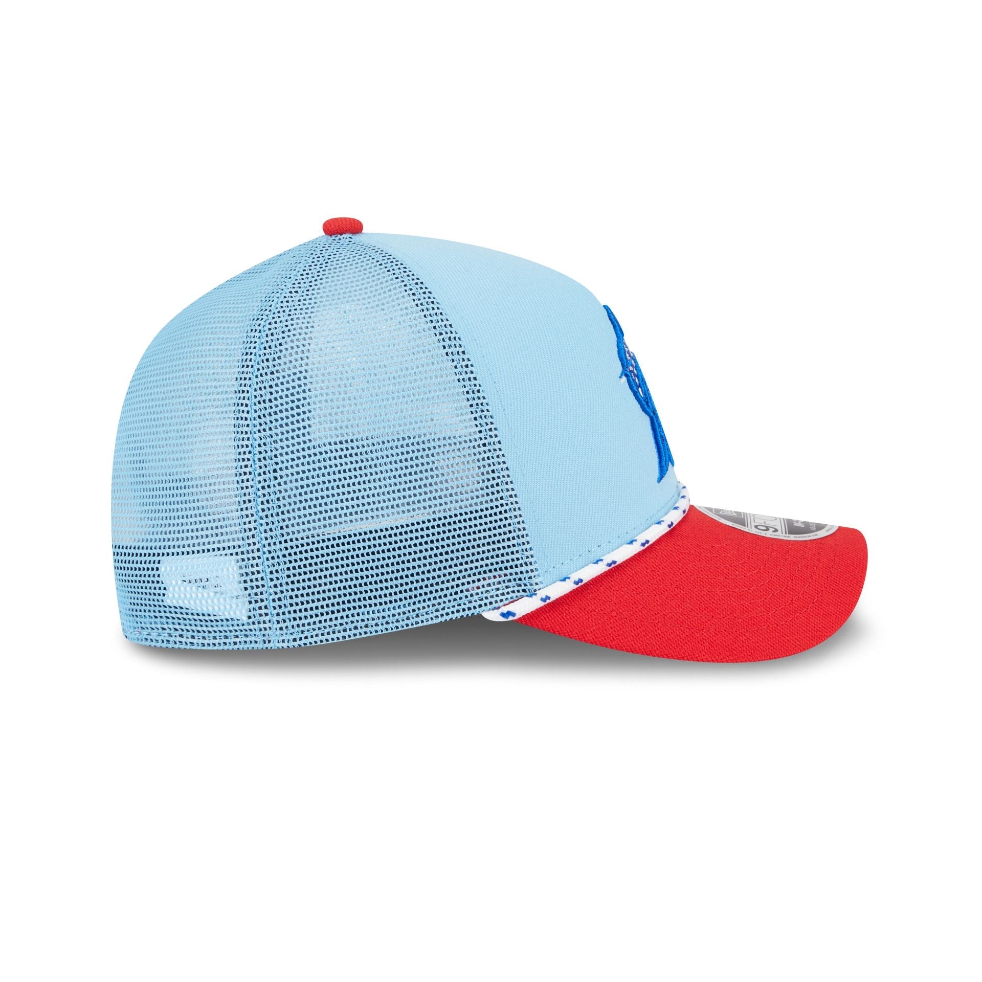 Miami Marlins Independence Day 2025 9FORTY M-Crown A-Frame Trucker Hat