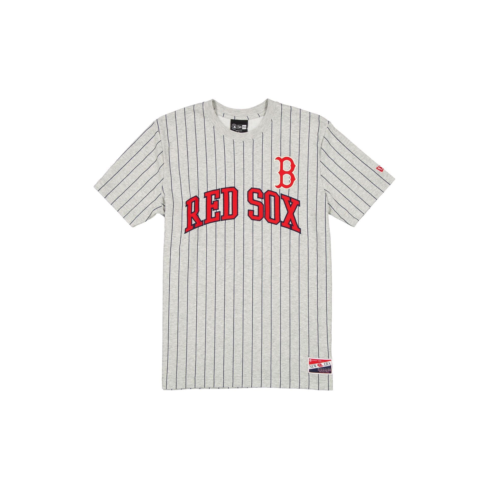 Boston Red Sox Throwback Retro Gray Pinstripe T-Shirt