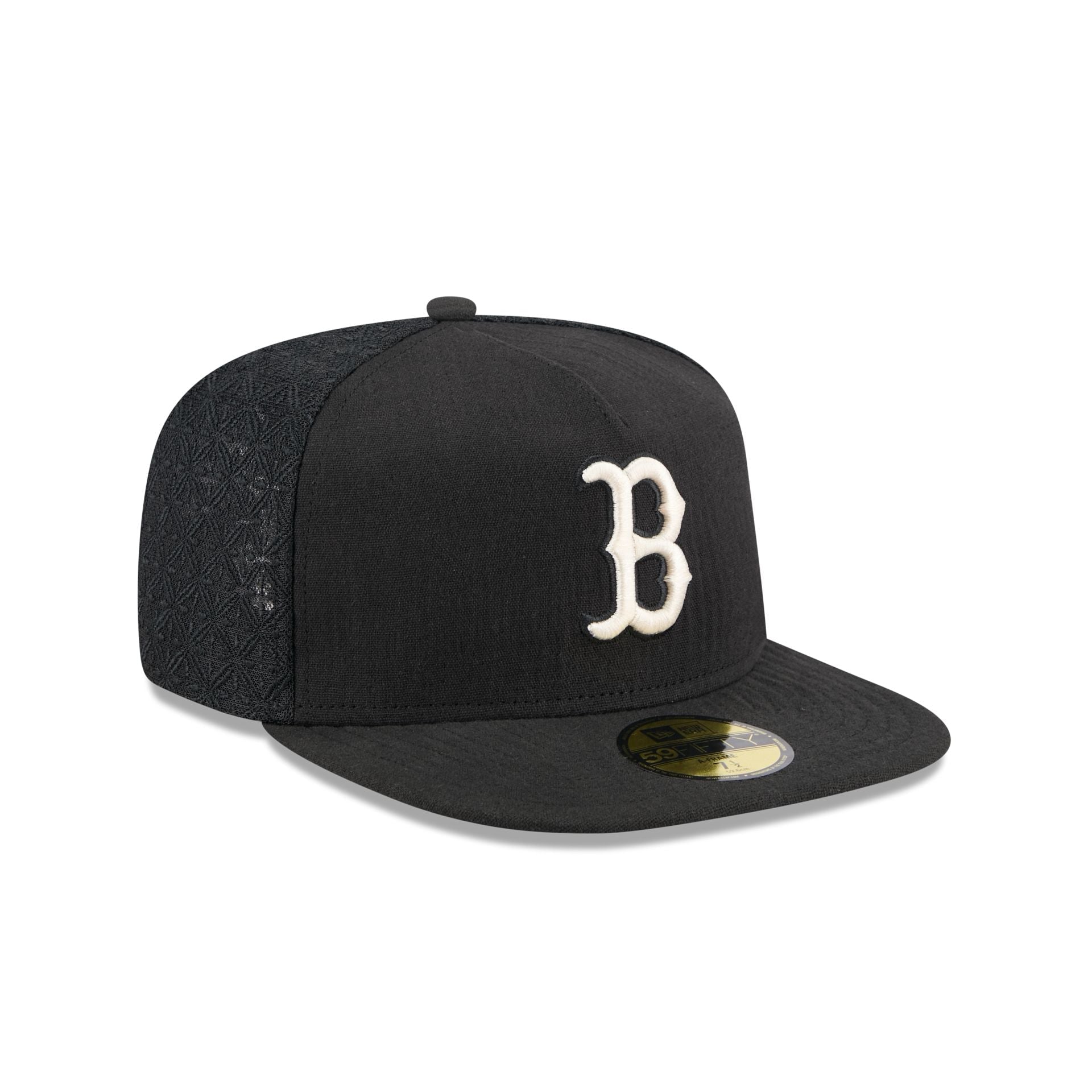 Boston Red Sox Black Mesh 59FIFTY A-Frame Fitted Hat