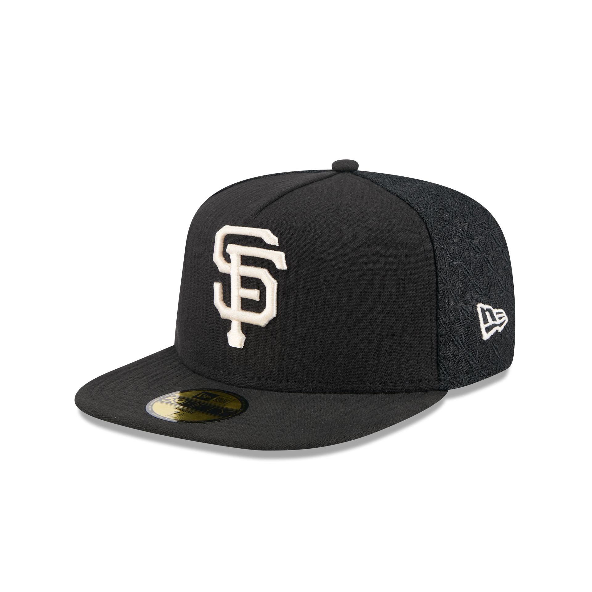 San Francisco Giants Black Mesh 59FIFTY A-Frame Fitted Hat