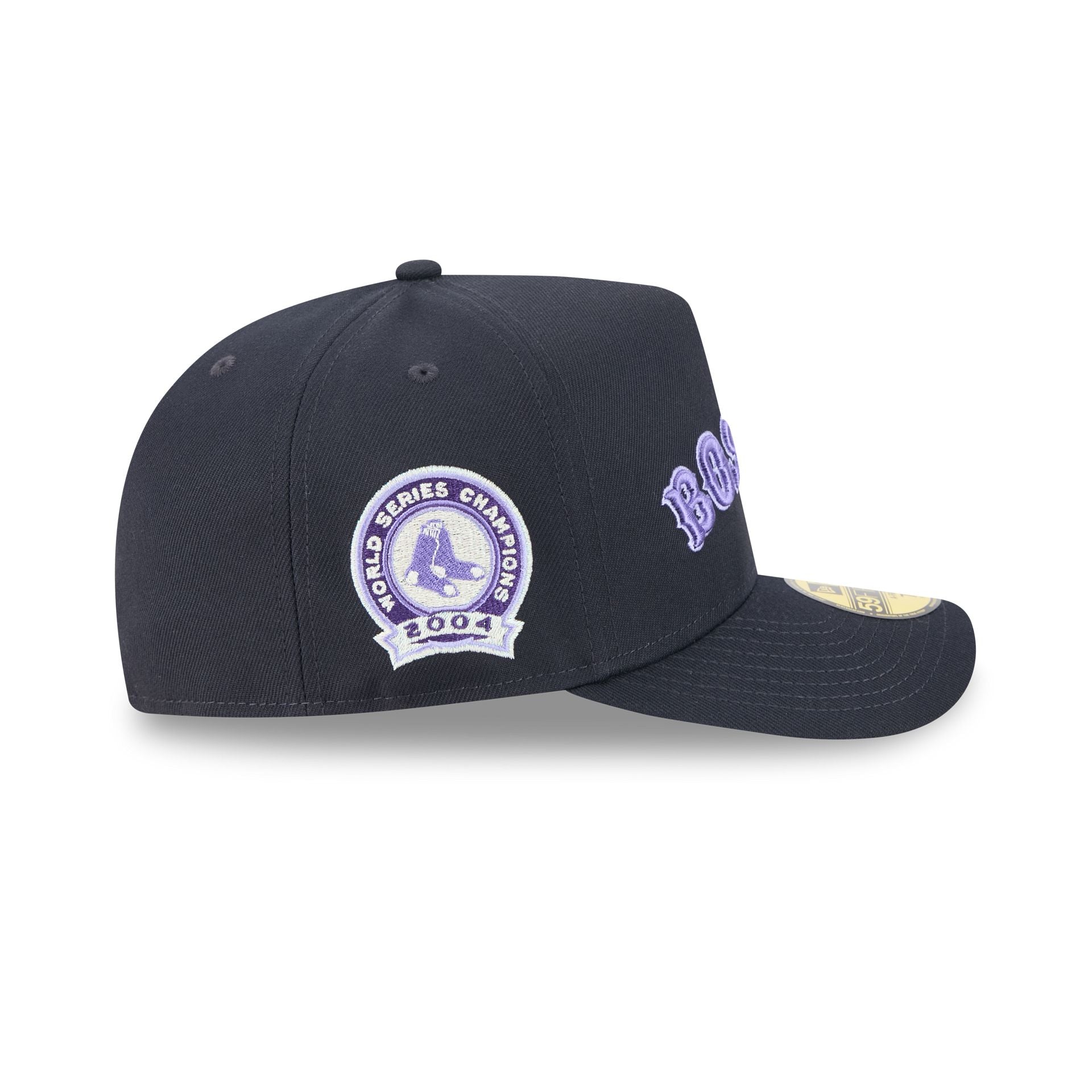 Boston Red Sox Navy Lavender 59FIFTY A-Frame Fitted Hat