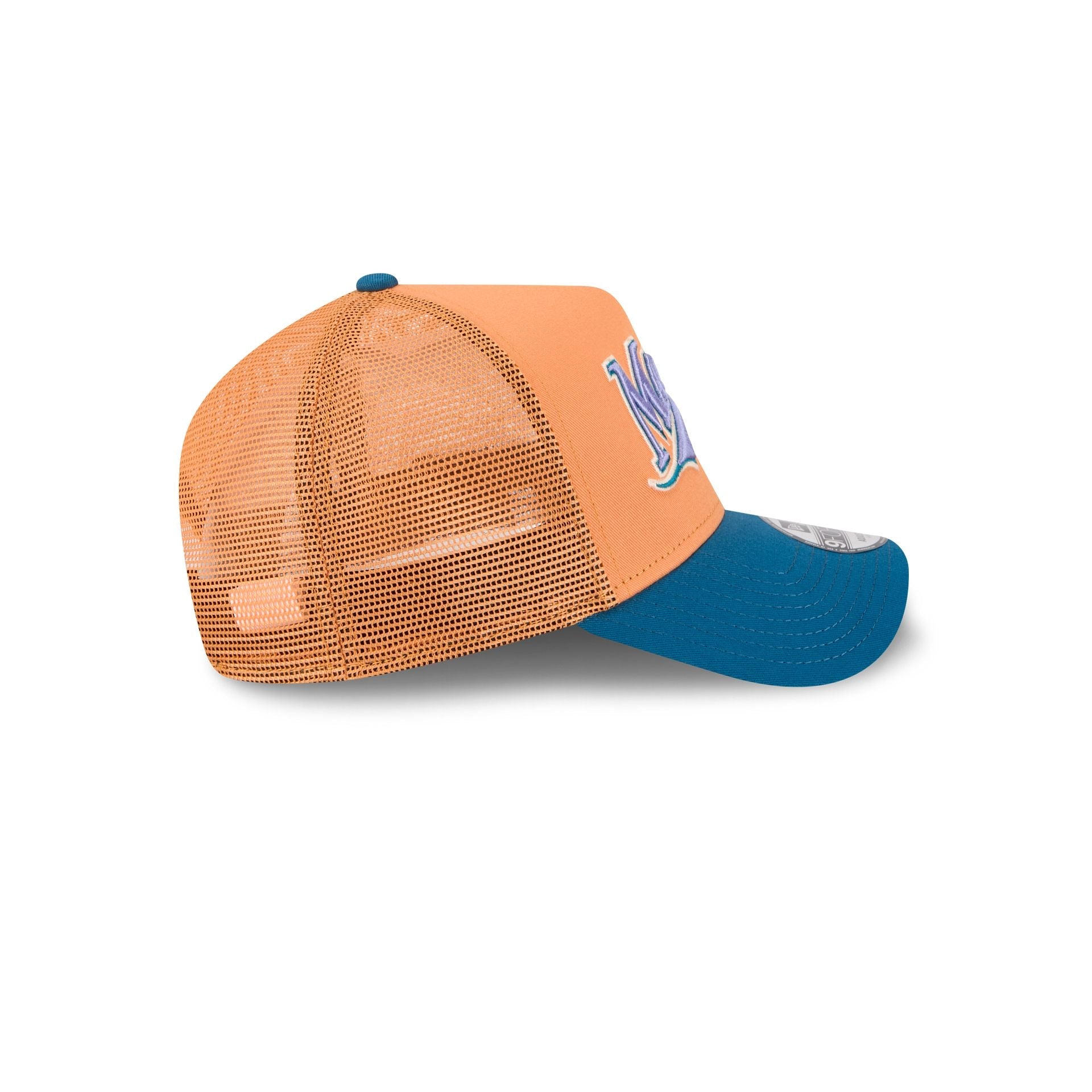 Miami Marlins Orange Glaze 9FORTY A-Frame Trucker Hat