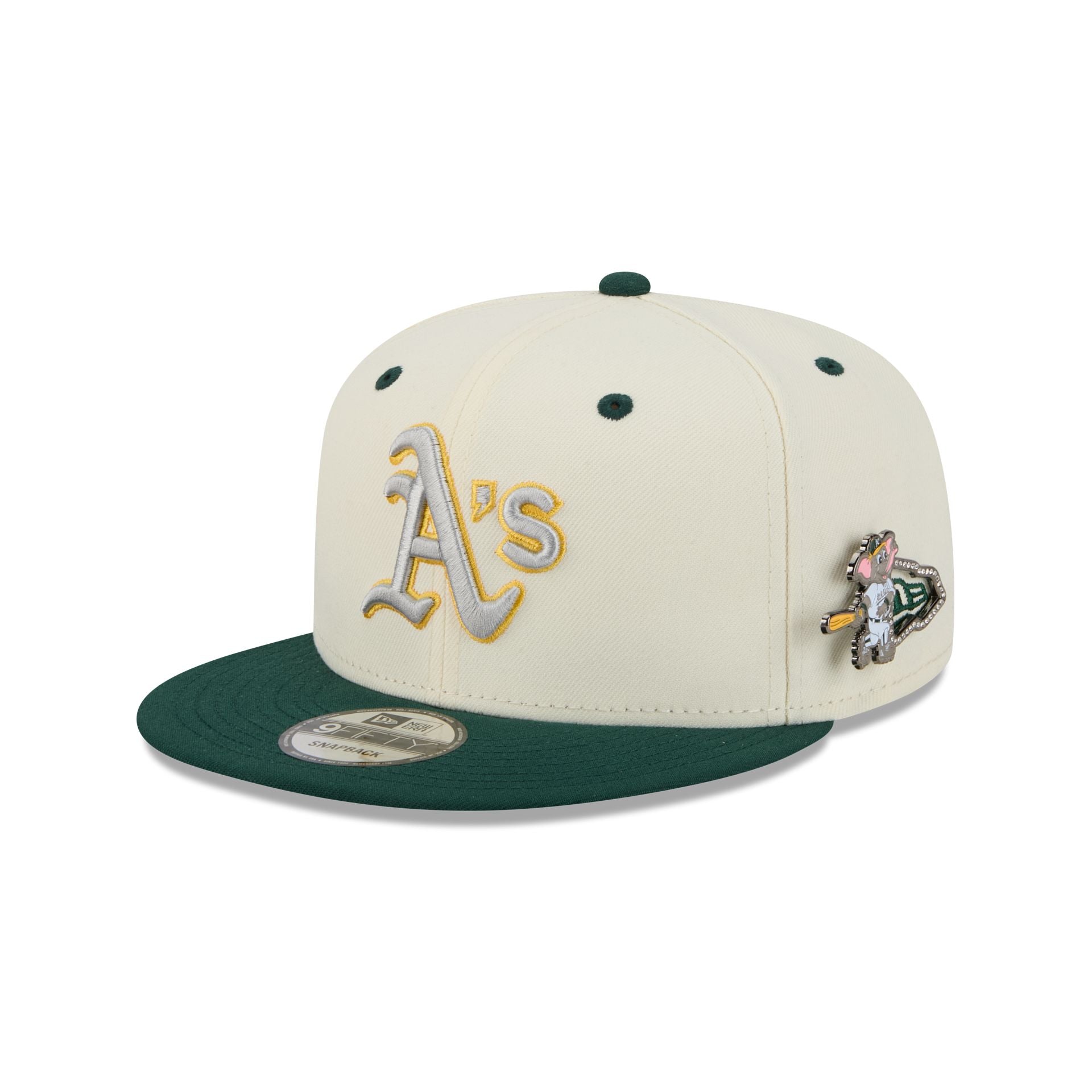 Athletics Mascot Pin 9FIFTY Snapback Hat