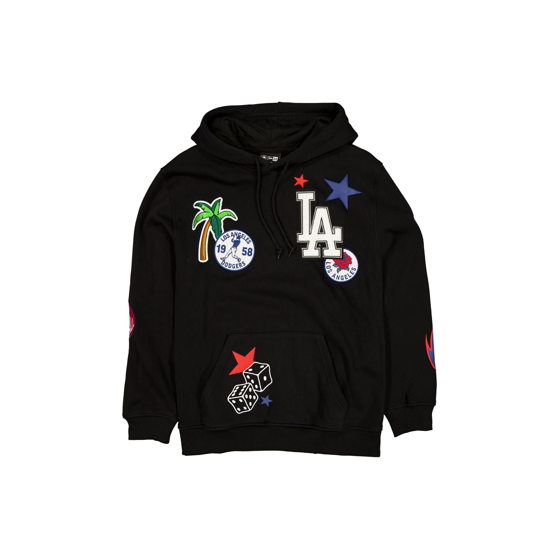 Los Angeles Dodgers Uptown Threads Black Hoodie