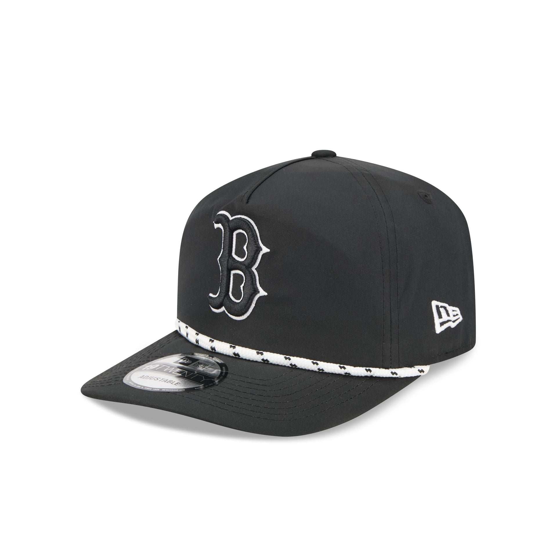 Boston Red Sox Black and White Rope 19TWENTY Snapback Hat