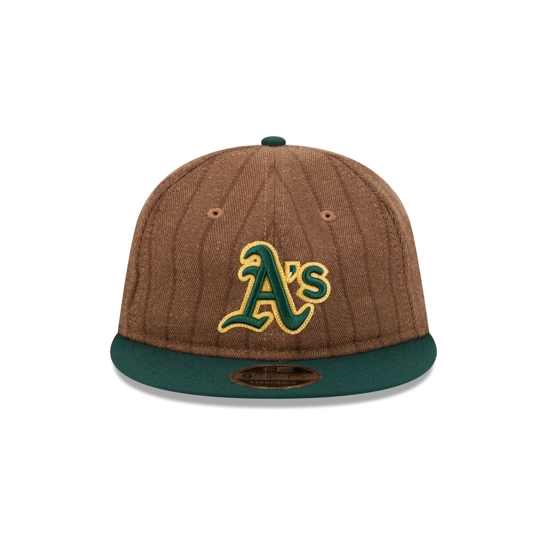 Athletics Three Looms Wool Pinstripe Retro Crown 9FIFTY Adjustable Hat