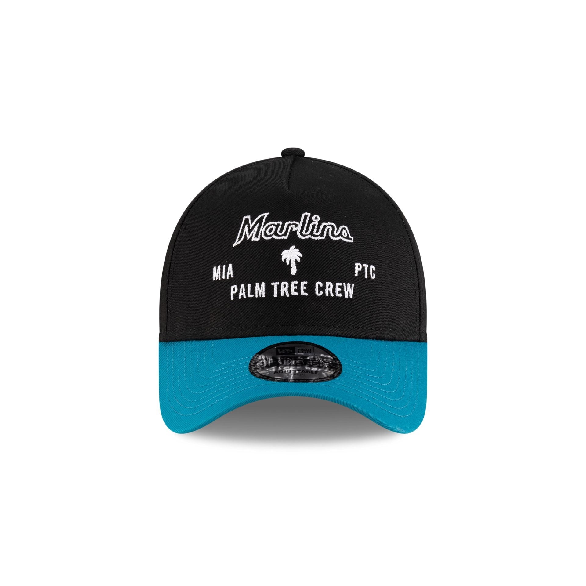 Palm Tree Crew x Miami Marlins Black 9FORTY A-Frame Snapback Hat
