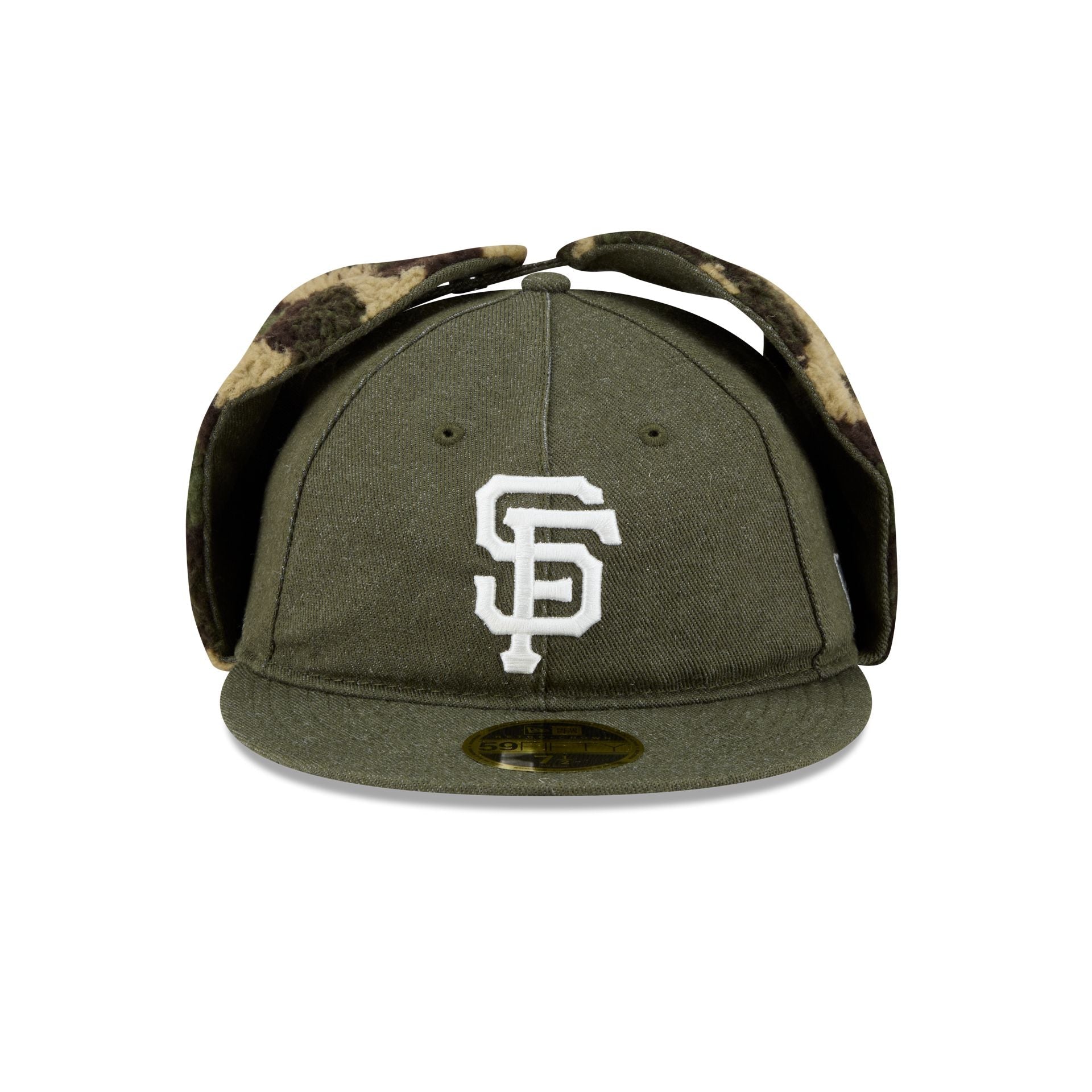 San Francisco Giants Three Looms Cotton Twill Camo Retro Crown Dog Ear 59FIFTY Fitted Hat