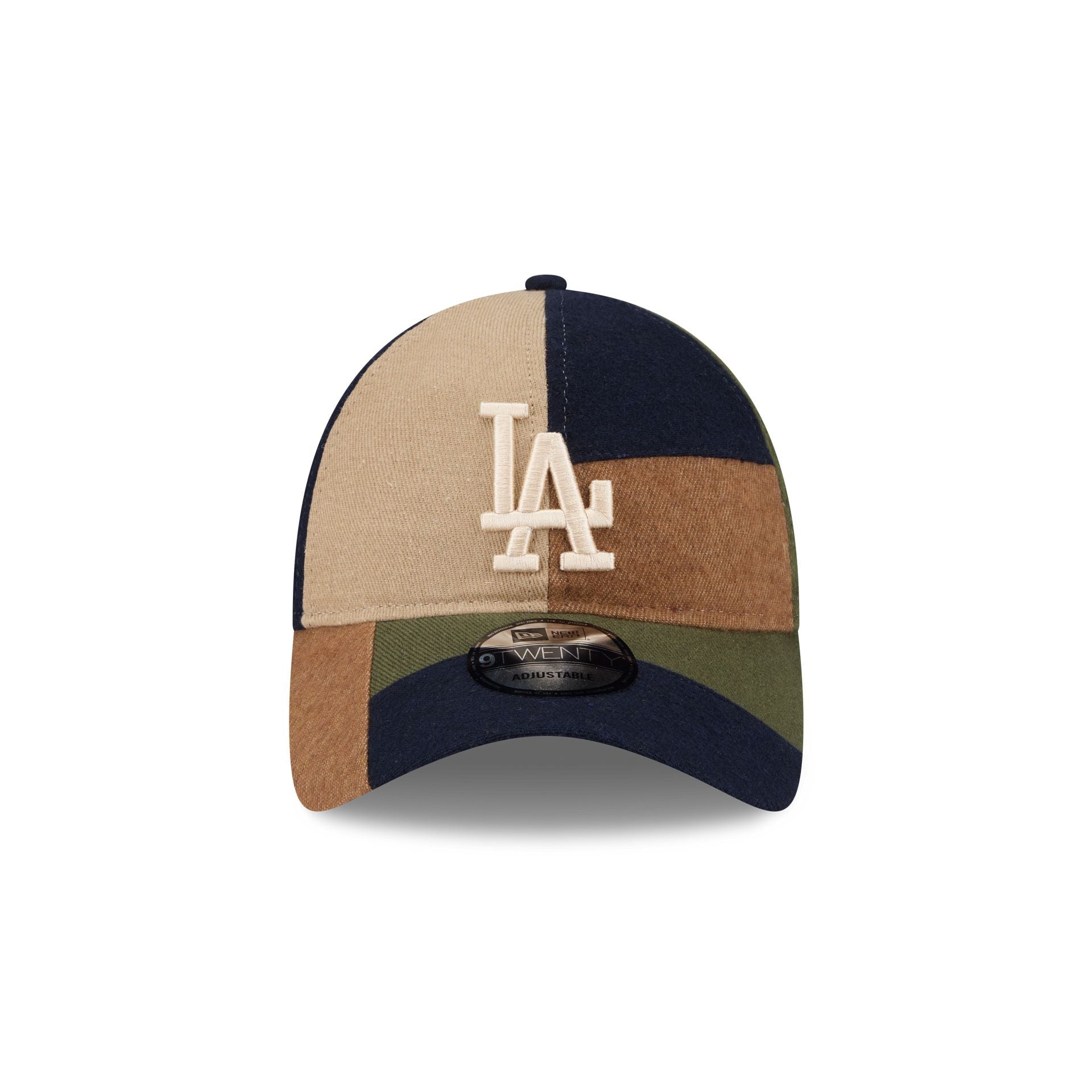Los Angeles Dodgers Three Looms Cotton Twill Patchwork 9TWENTY Adjustable Hat