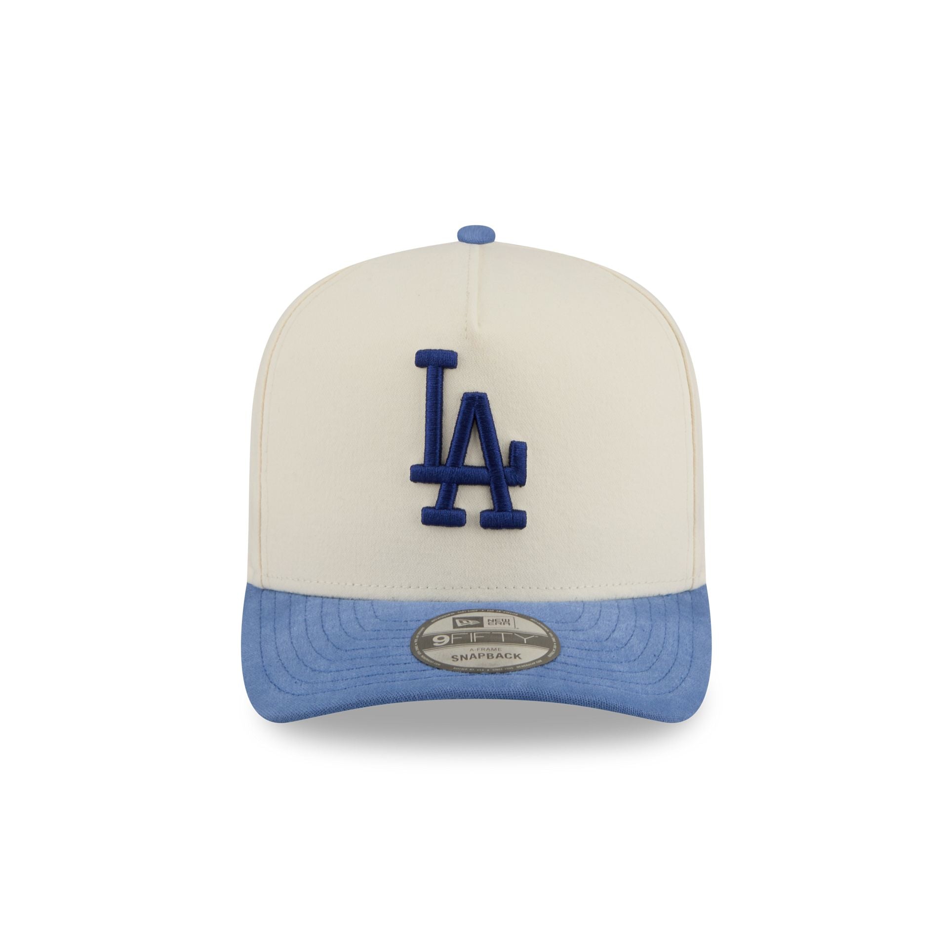 Los Angeles Dodgers Cotton Brush Chrome Pre-Curve 9FIFTY A-Frame Snapback Hat