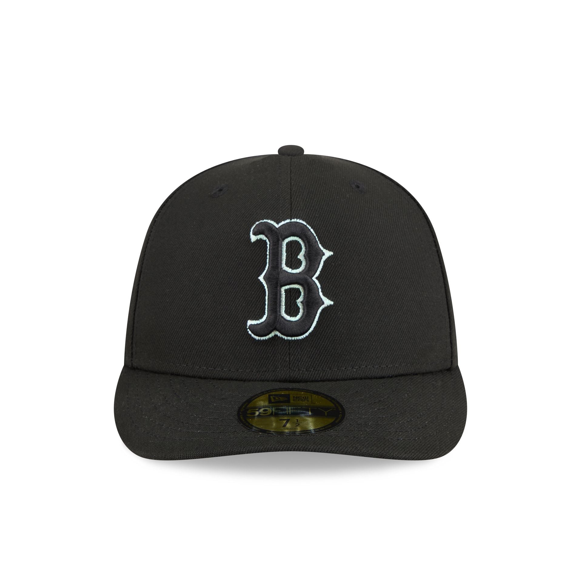 Boston Red Sox Black Pre-Curve 59FIFTY Fitted Hat