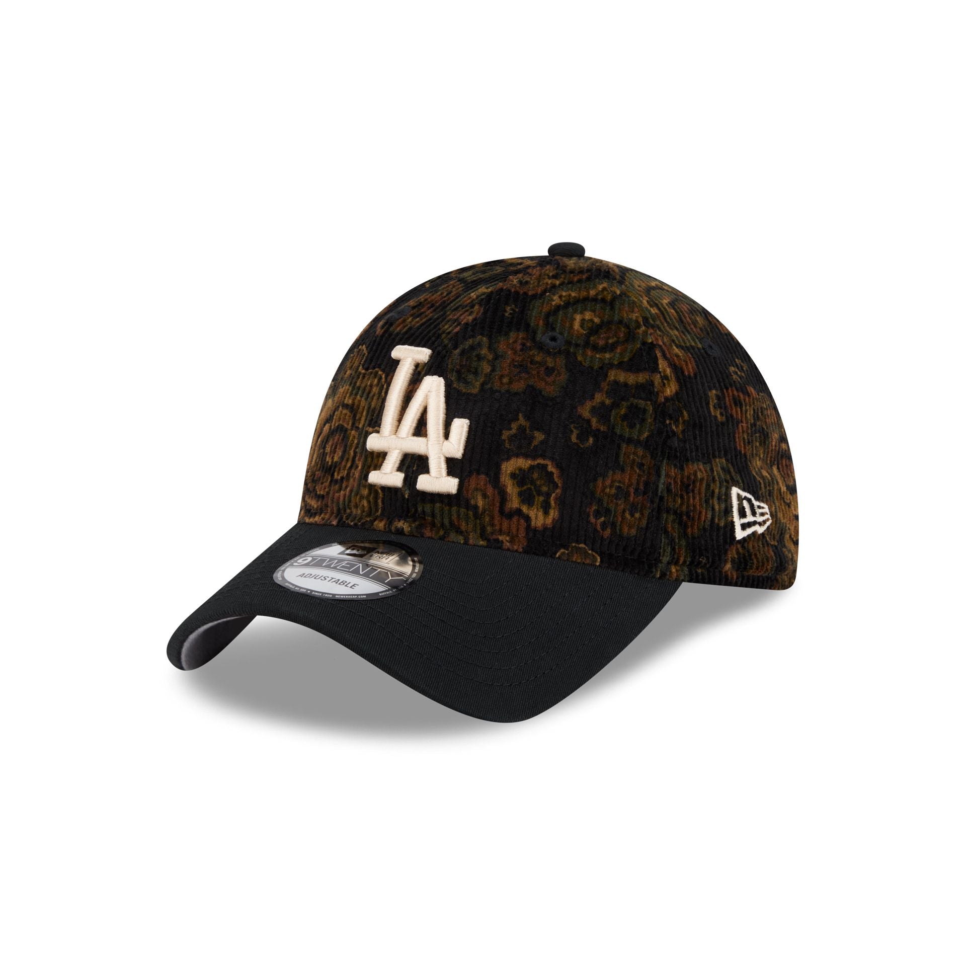 Los Angeles Dodgers Three Looms Floral Corduroy 9TWENTY Adjustable Hat