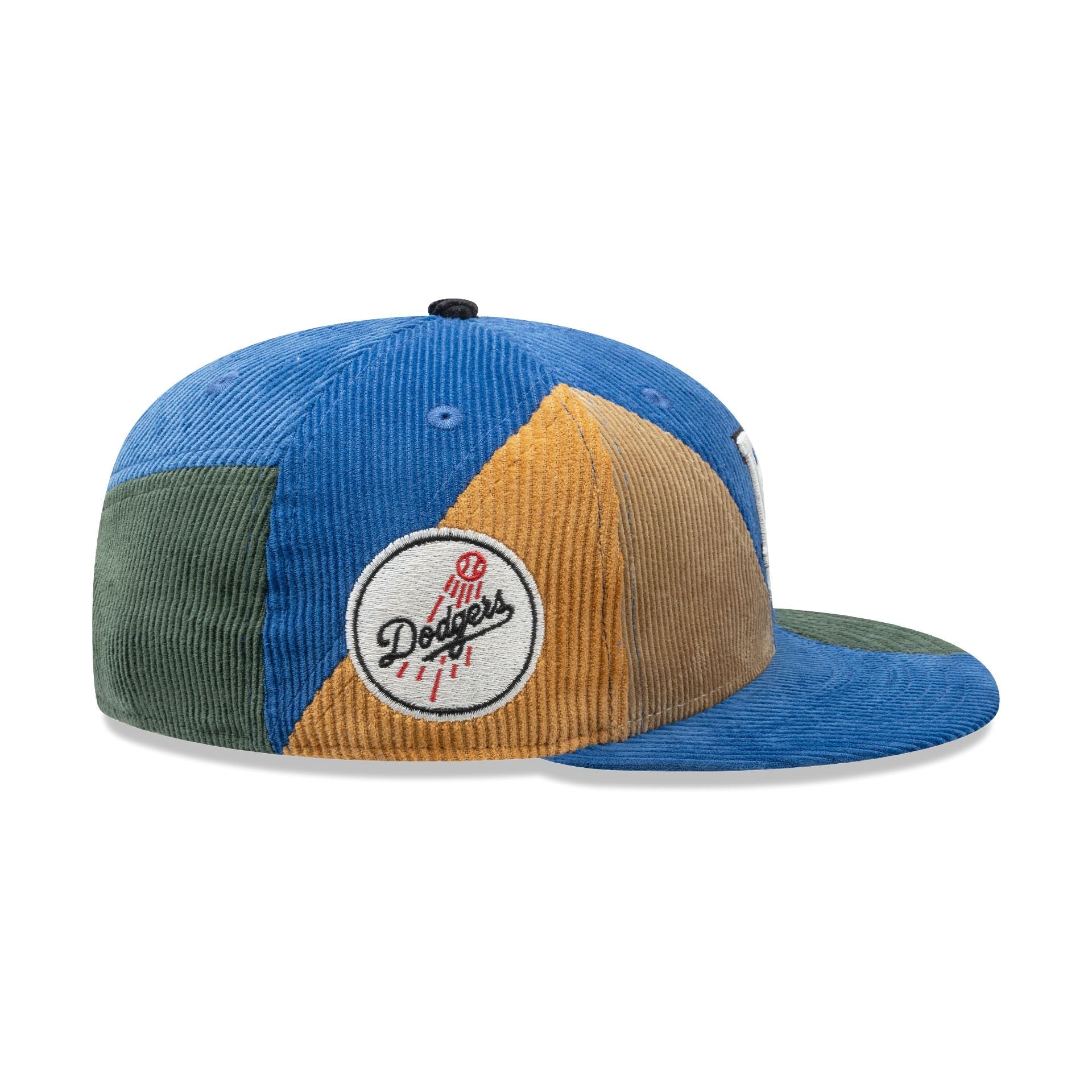 Los Angeles Dodgers Corduroy Patchwork 59FIFTY Fitted Hat