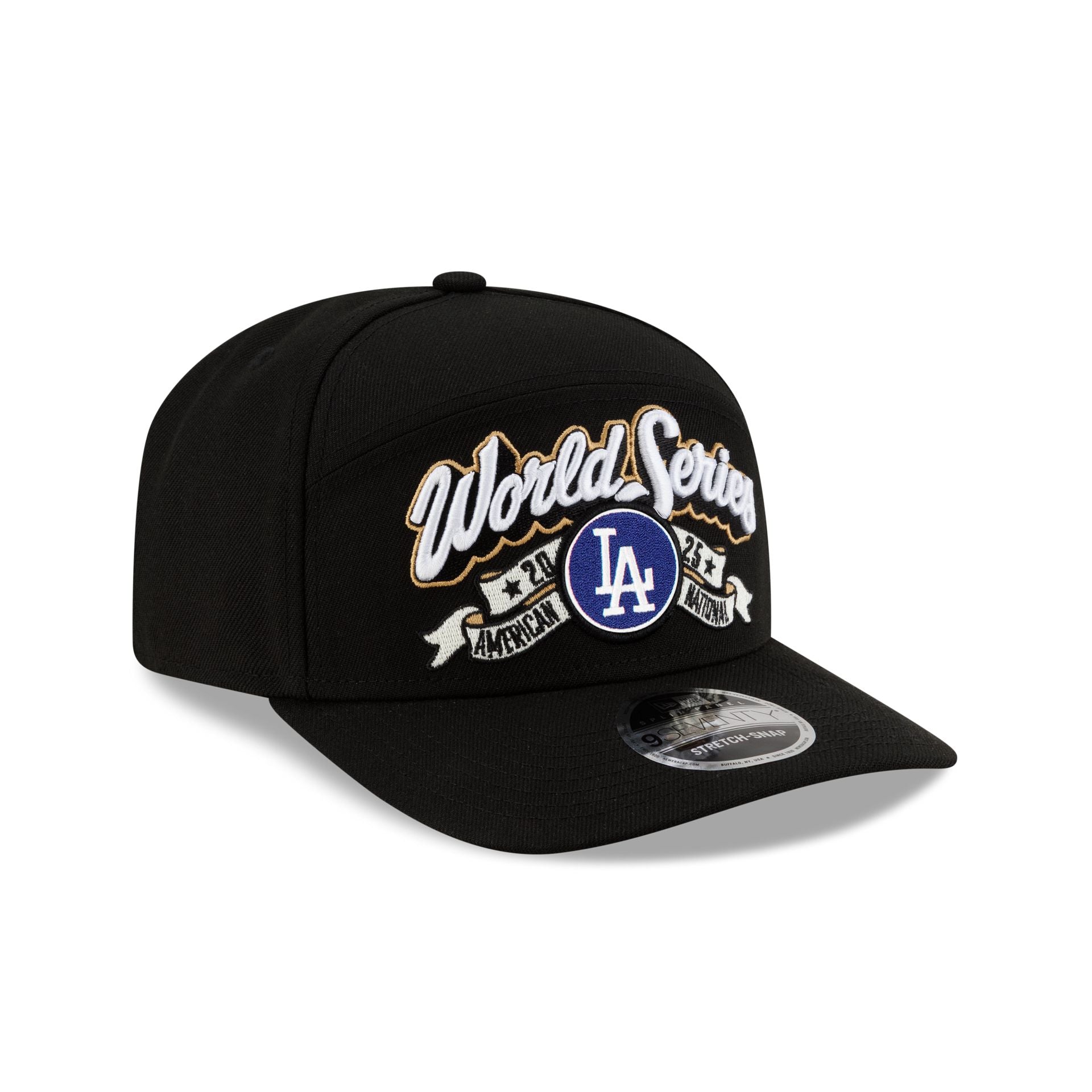 Los Angeles Dodgers 2025 League Championship Series Locker Room Split Panel 9SEVENTY Stretch-Snap Hat