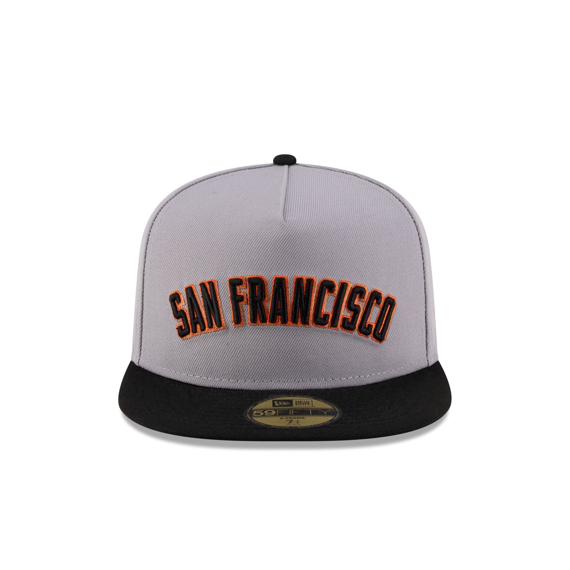 Just Caps League Sidepatch Gray San Francisco Giants 59FIFTY A-Frame Fitted Hat