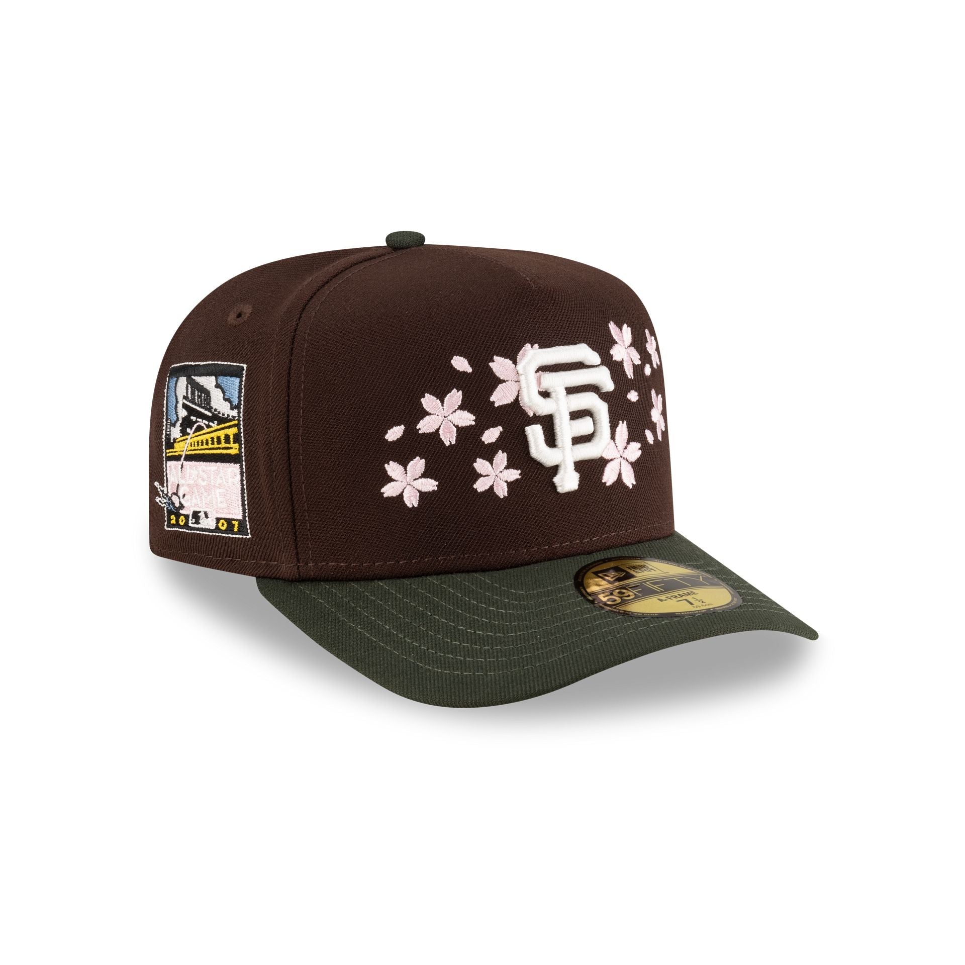 Just Caps Cherry Blossom San Francisco Giants 59FIFTY A-Frame Fitted Hat