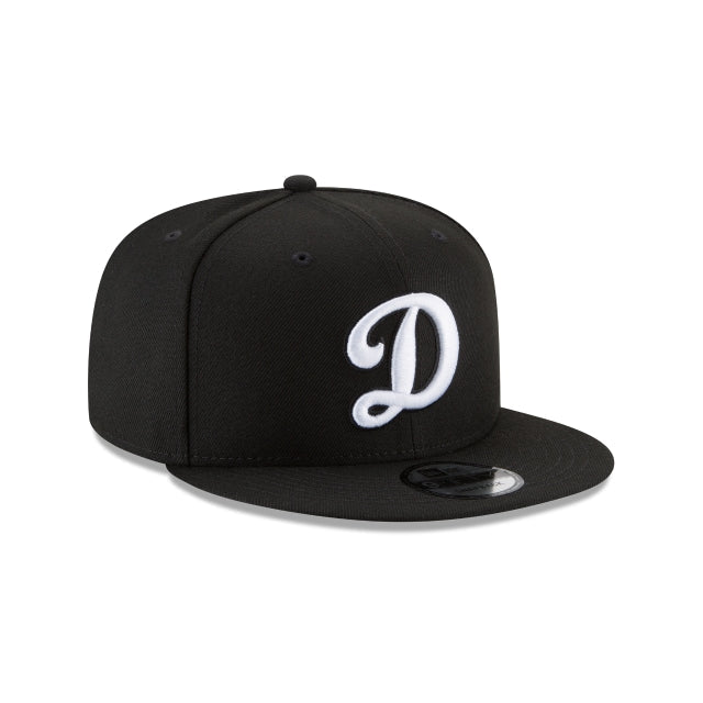 Los Angeles Dodgers Basic Black and White 9FIFTY Snapback Hat