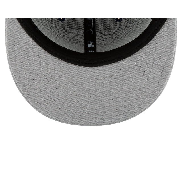Los Angeles Dodgers Gray Basic 59FIFTY Fitted Hat