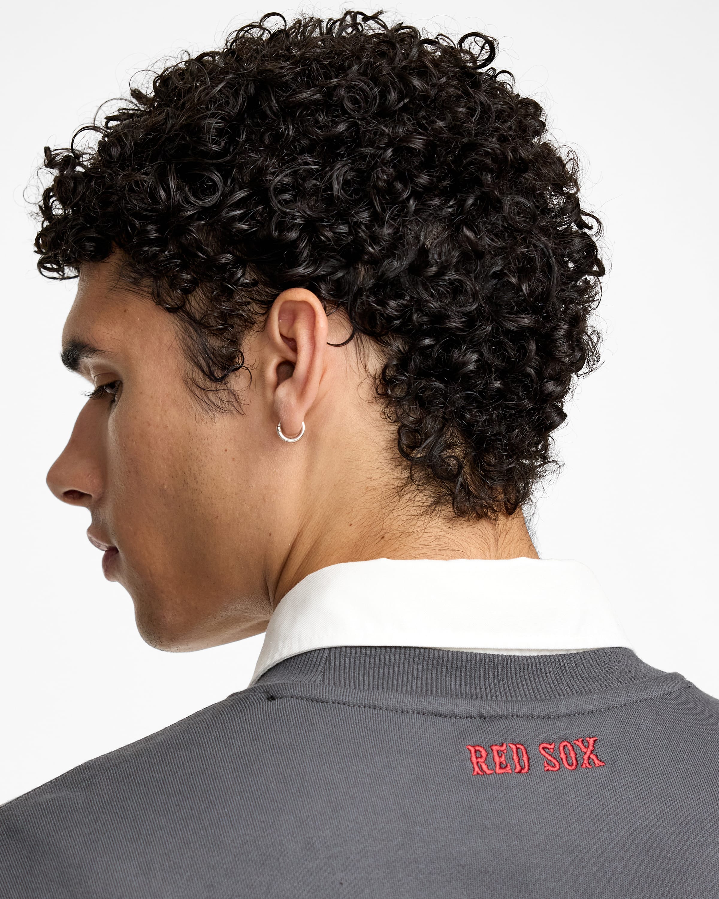 Boston Red Sox Point Logo Dark Shadow Crewneck