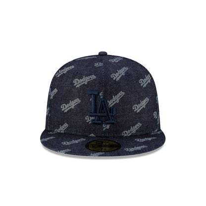 Los Angeles Dodgers Laser Burn Out Navy 59FIFTY Fitted Hat