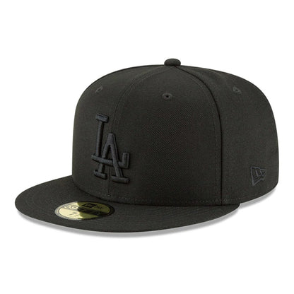 Los Angeles Dodgers 2025 World Series Champions Black on Black 59FIFTY Fitted Hat