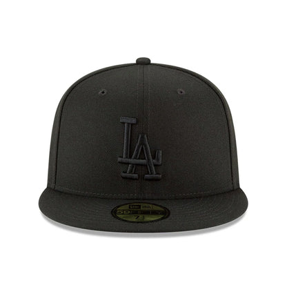 Los Angeles Dodgers 2025 World Series Champions Black on Black 59FIFTY Fitted Hat