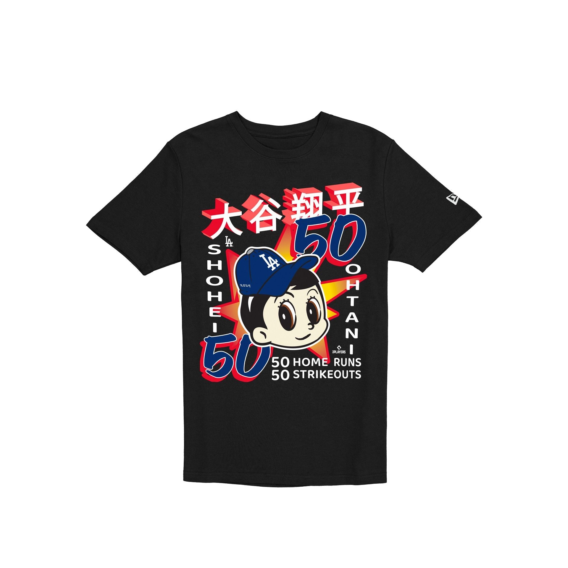 Los Angeles Dodgers Shohei Ohtani 50/50 Club Black T-Shirt