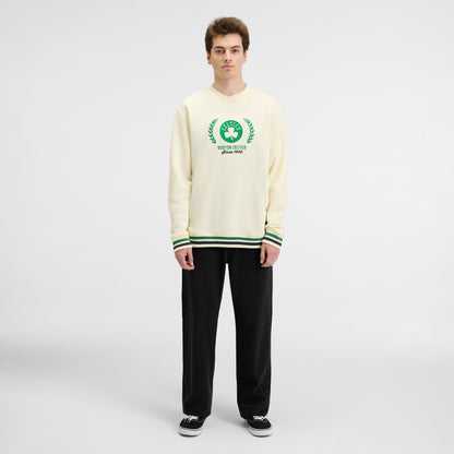 Los Angeles Dodgers Throwback Chrome White Crewneck