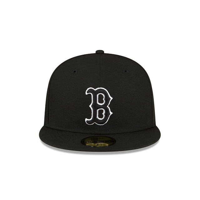 Boston Red Sox Sidepatch Black 59FIFTY Fitted Hat