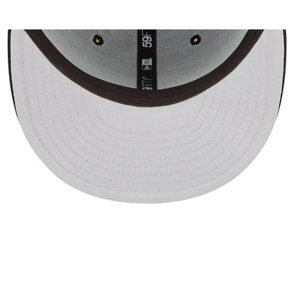 Athletics Sidepatch Black 59FIFTY Fitted Hat