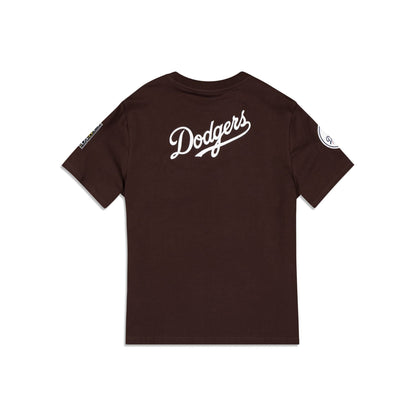 Los Angeles Dodgers Logo Select Color Flip Brown T-Shirt