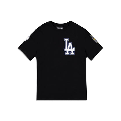 Los Angeles Dodgers Logo Select Color Flip Black T-Shirt