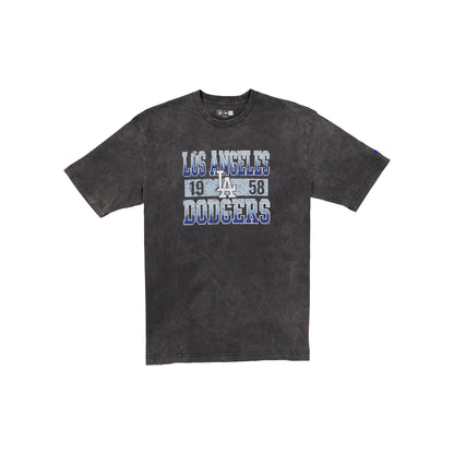 Los Angeles Dodgers Oversized Washed Black T-Shirt