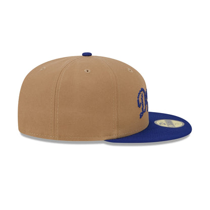 Los Angeles Dodgers Classic 8-Bit Wordmark 59FIFTY Fitted Hat