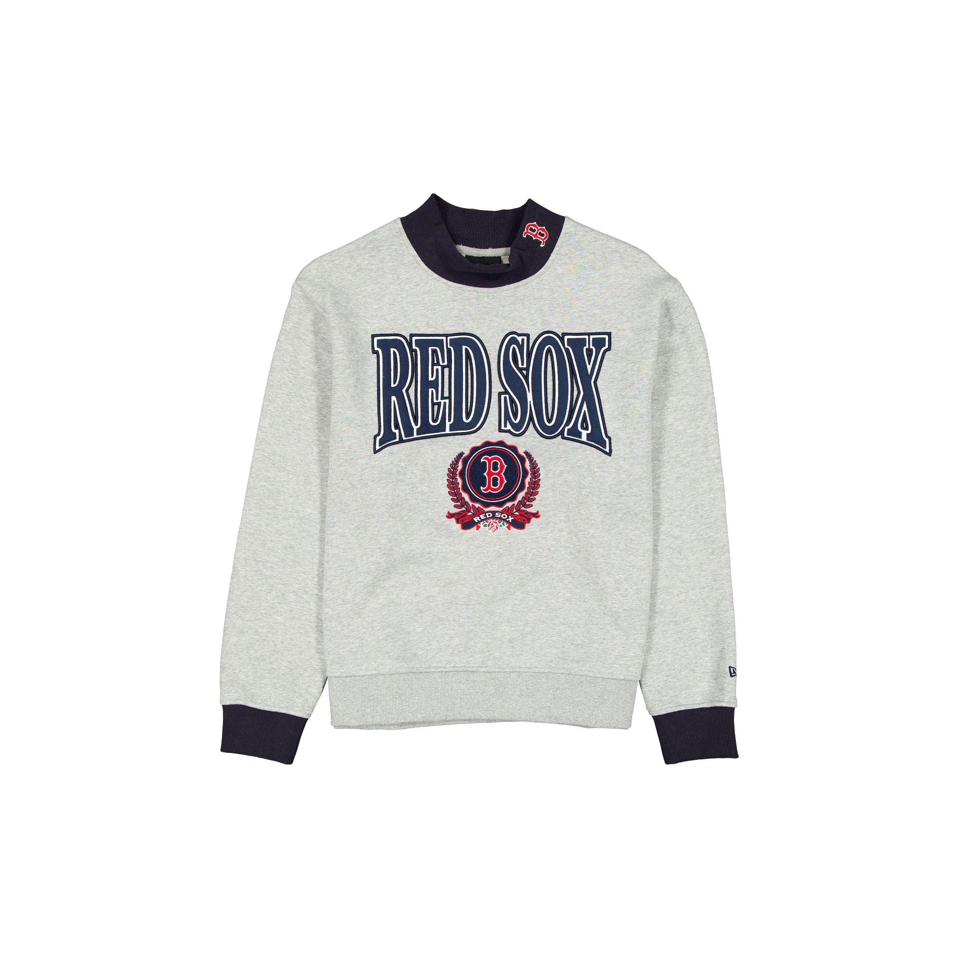 Boston Red Sox Throwback Prep Women's Mockneck Sweatshirt